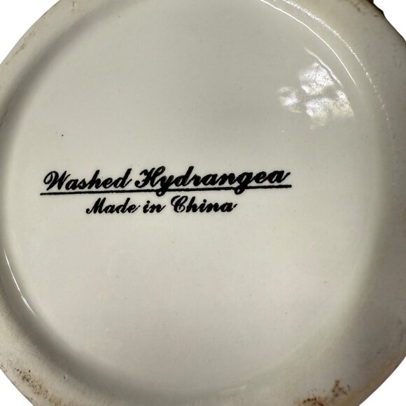 Hand-Painted Ceramic Mugs Hydrangeas 16 Oz Purple Floral Cottage Farmhouse - Picture 4 of 16